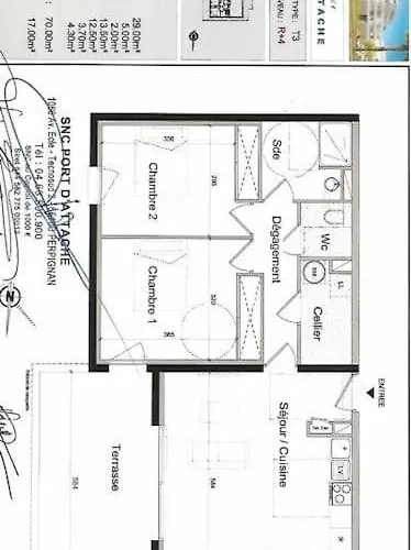 Beau T3 - Meuble Classe 3*- Vue Degagee Sur Marina Lejlighed
